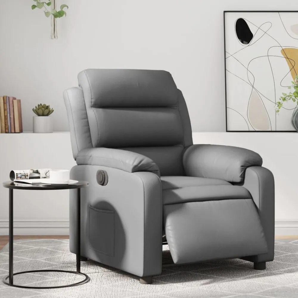 Fauteuil verstelbaar elektrisch kunstleer>vidaXL Hot