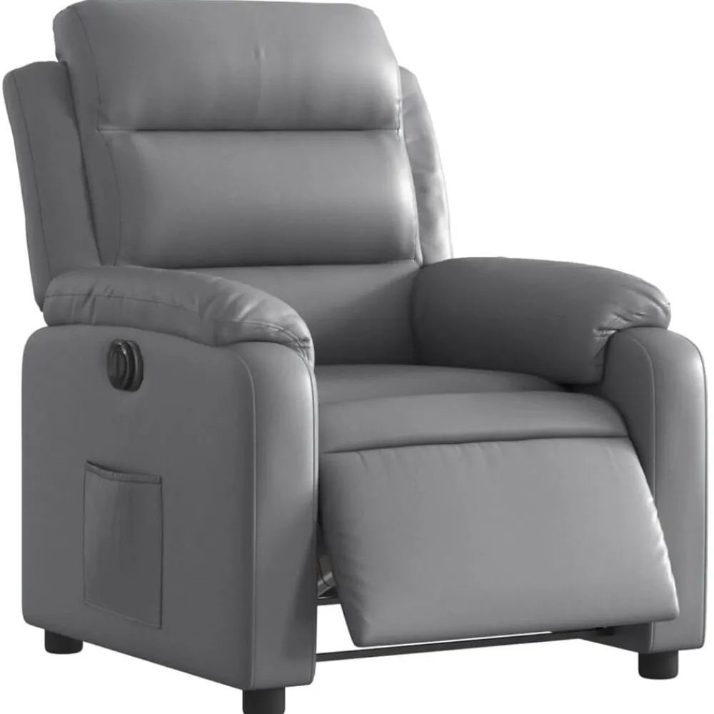 Fauteuil verstelbaar elektrisch kunstleer>vidaXL Hot