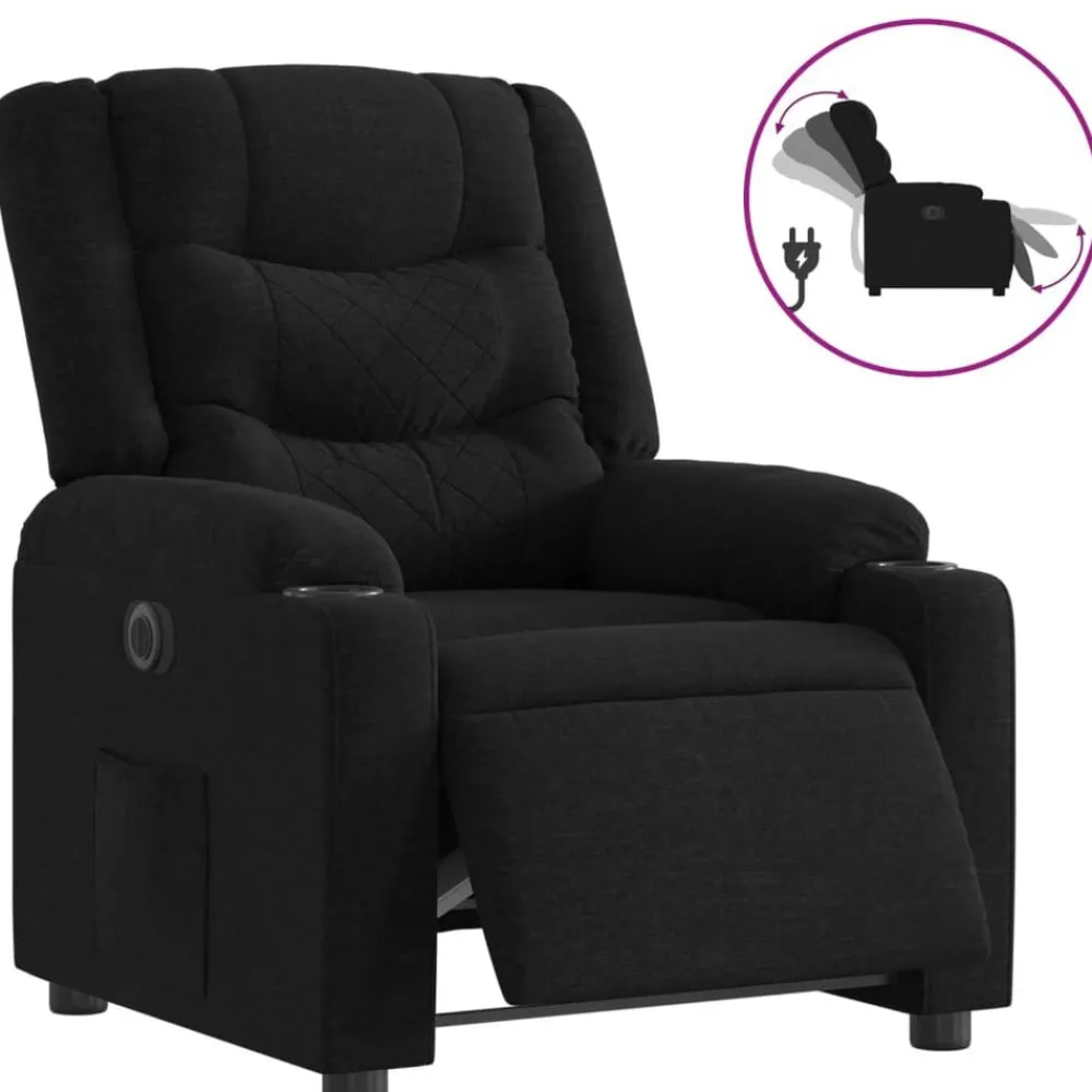 Fauteuil verstelbaar elektrisch stof>vidaXL Online