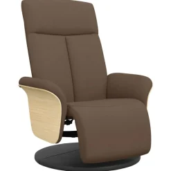 Fauteuil verstelbaar met voetensteun stof>vidaXL Outlet