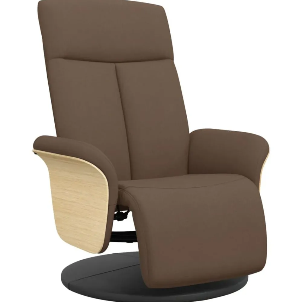 Fauteuil verstelbaar met voetensteun stof>vidaXL Outlet