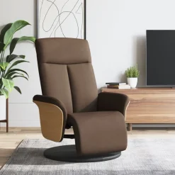 Fauteuil verstelbaar met voetensteun stof>vidaXL Outlet