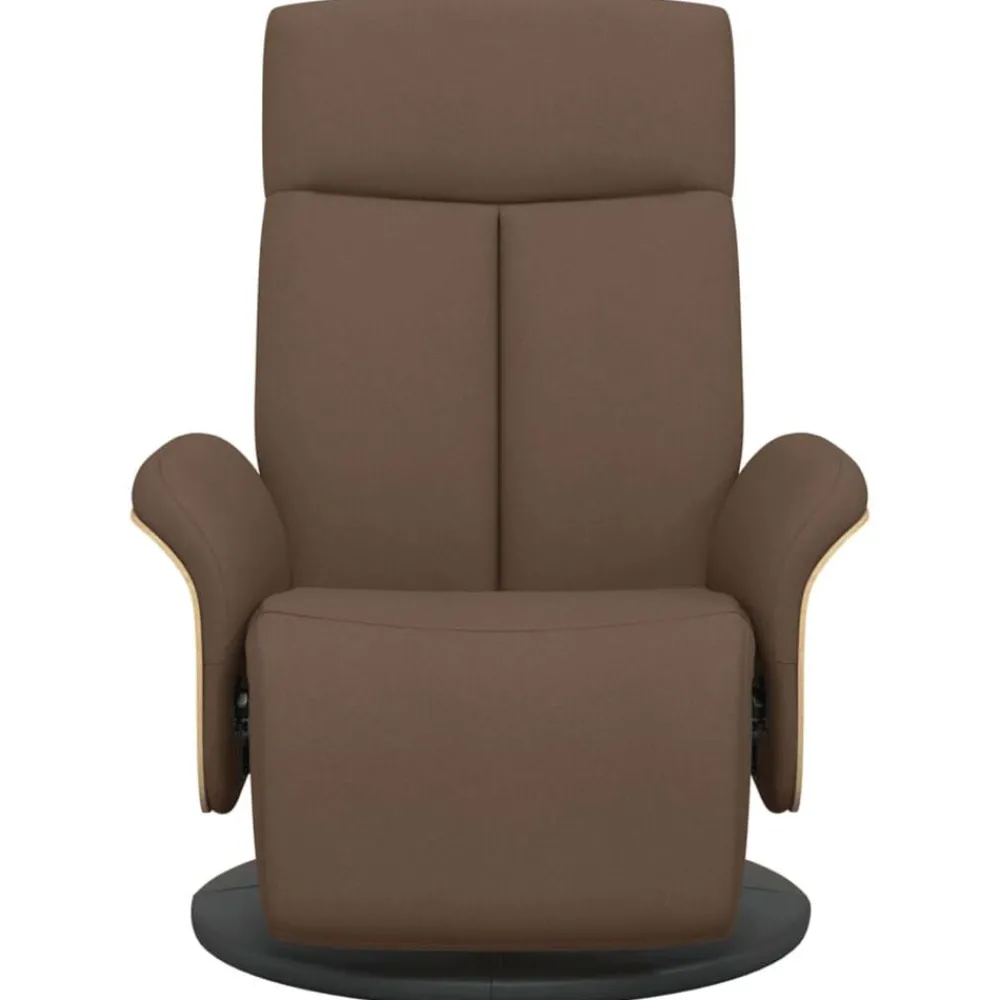 Fauteuil verstelbaar met voetensteun stof>vidaXL Outlet