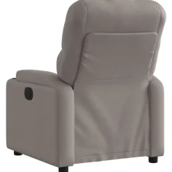 Stoelen*vidaXL Fauteuil verstelbaar stof Taupe