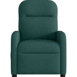 Stoelen*vidaXL Fauteuil verstelbaar stof Donkergroen