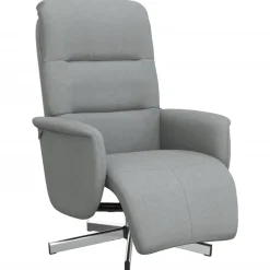 Fauteuil verstelbaar met voetensteun stof>vidaXL Hot