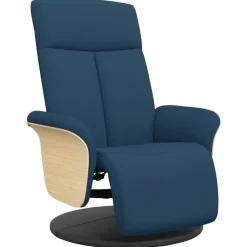 Fauteuil verstelbaar met voetensteun stof>vidaXL Outlet