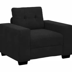 Banken*vidaXL Fauteuil 100x78x80 cm fluweel Zwart