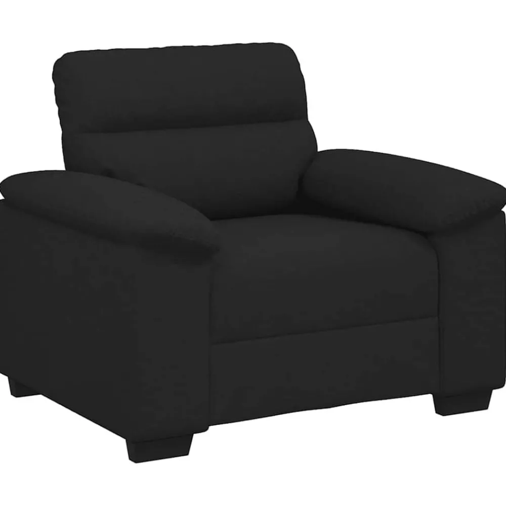 Banken*vidaXL Fauteuil 100x81x84 cm stof Zwart