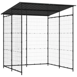 Buitensport*vidaXL Fietsenstalling 190x190x222 cm staal zwart