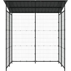 Buitensport*vidaXL Fietsenstalling 190x190x222 cm staal zwart