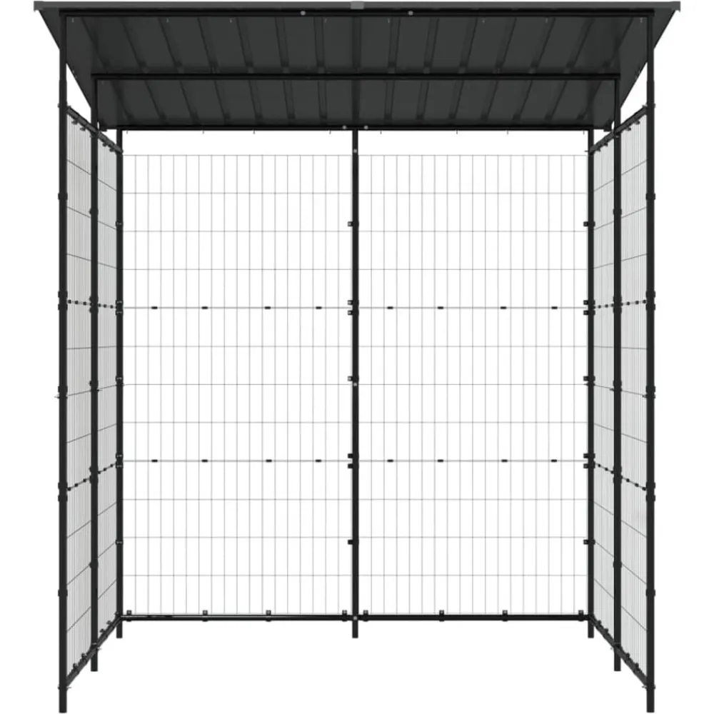 Buitensport*vidaXL Fietsenstalling 190x190x222 cm staal zwart