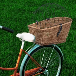 Fietsmand voor bagagedrager 55x31x36 cm natuurlijk wilgen>vidaXL Sale