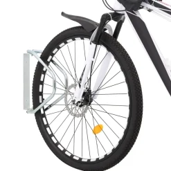 Buitensport*vidaXL Fietsstandaard 2 st wandmontage gegalvaniseerd staal