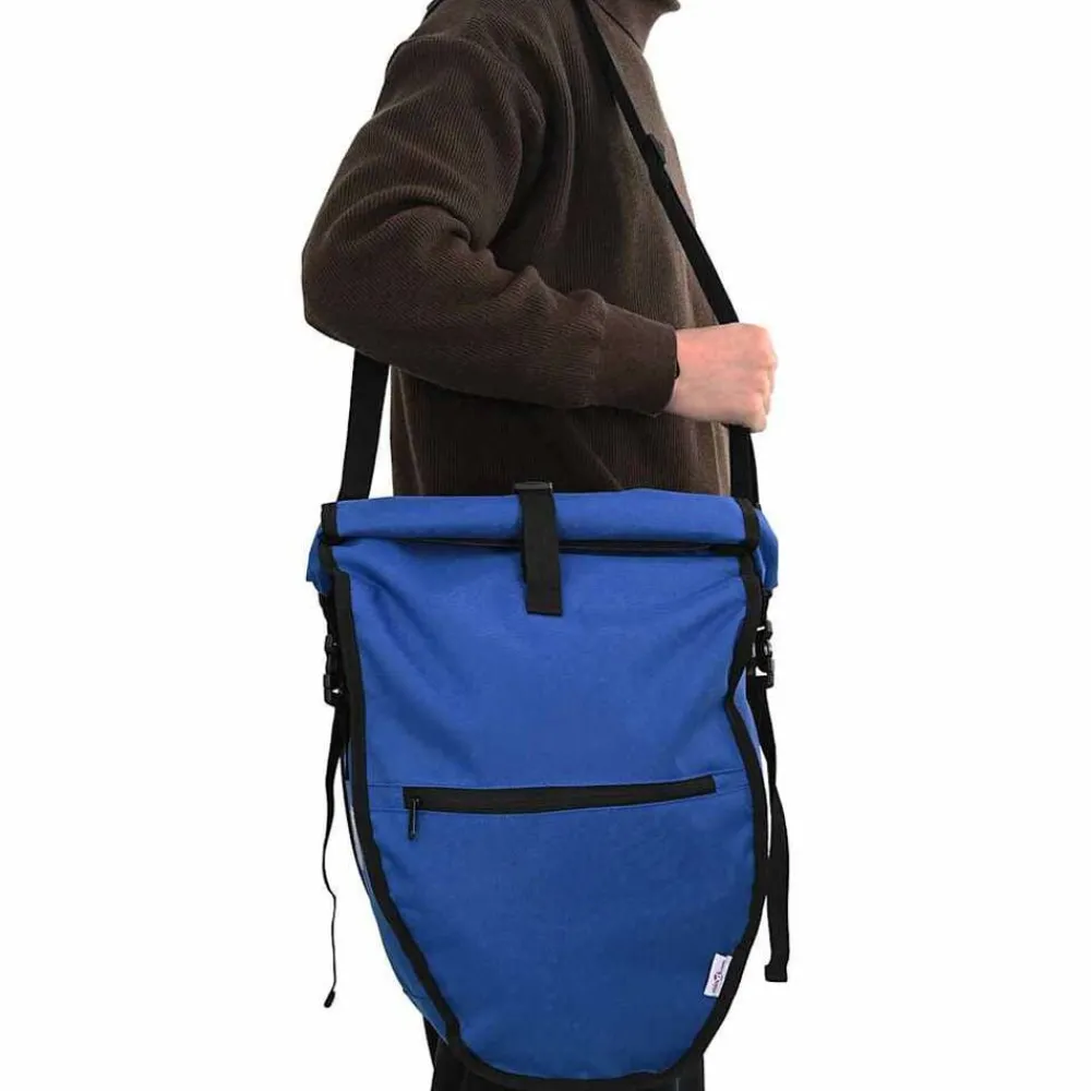 Buitensport*vidaXL Fietstas 32,5 x 17 x 57 cm Polyester Blauw