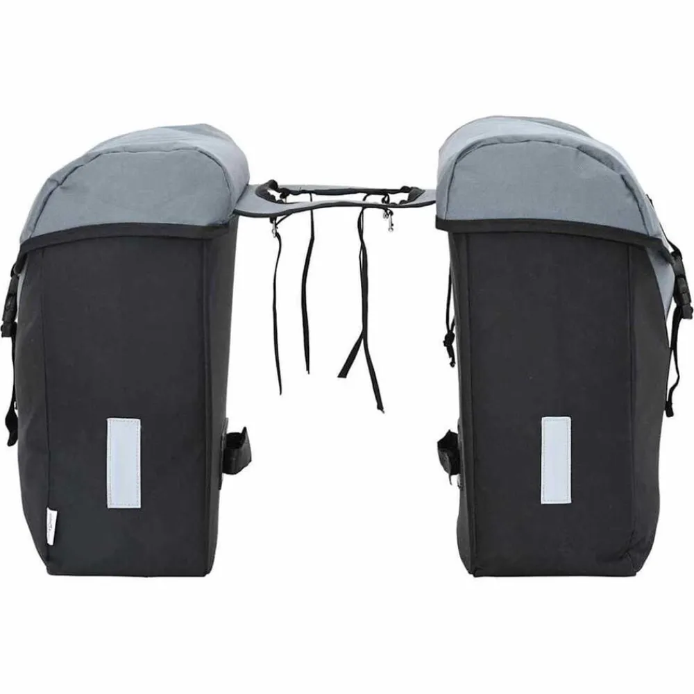 Fietstas Grijs en zwart 31.5 x 15.5 x 40 cm Polyester>vidaXL Best