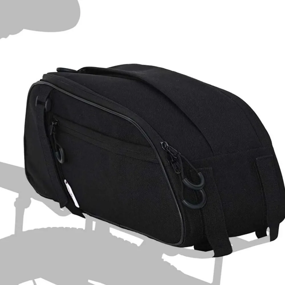 Fietstas Zwart 38 x 16 x 16 cm Polyester>vidaXL New