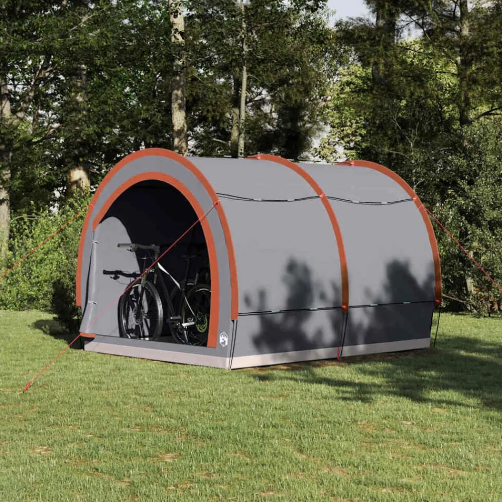 Fietstent met dak met opslag 256 x 222 x 182 cm>vidaXL Outlet