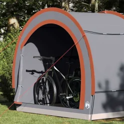 Fietstent met dak met opslag 256 x 222 x 182 cm><noscript><img width=