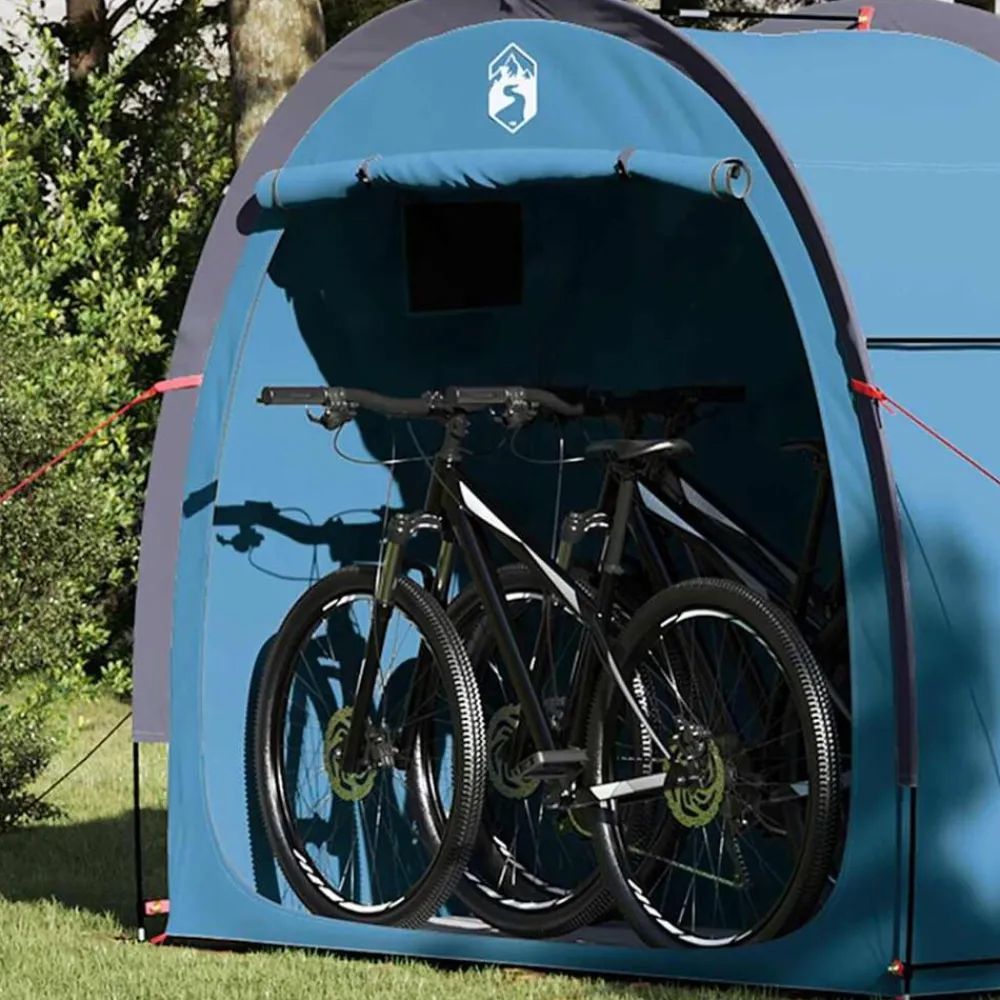 Fietstent met dak met opslag 210 x 90 x 174 cm>vidaXL New