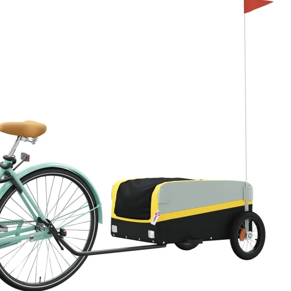 Fietstrailer 30 kg ijzer zwart en>vidaXL Best