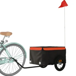 Fietstrailer 30 kg ijzer zwart en><noscript><img width=