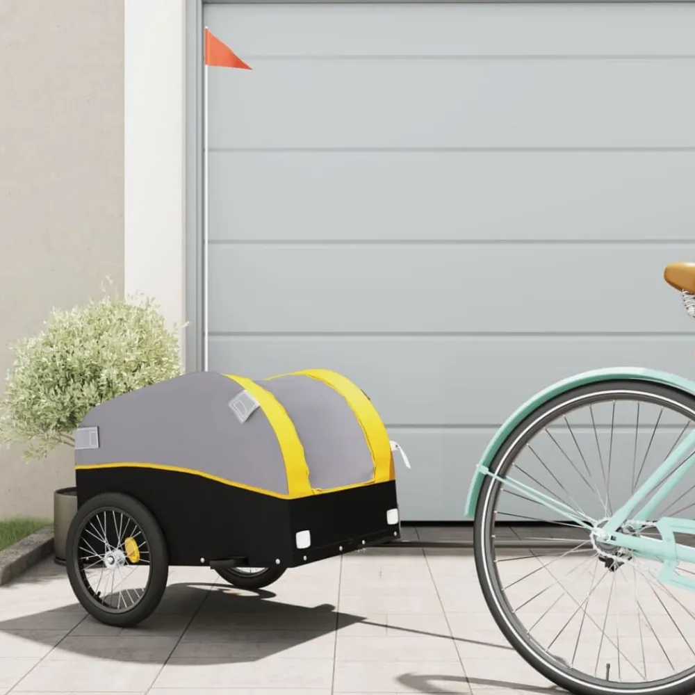 Fietstrailer 30 kg ijzer zwart en>vidaXL Outlet
