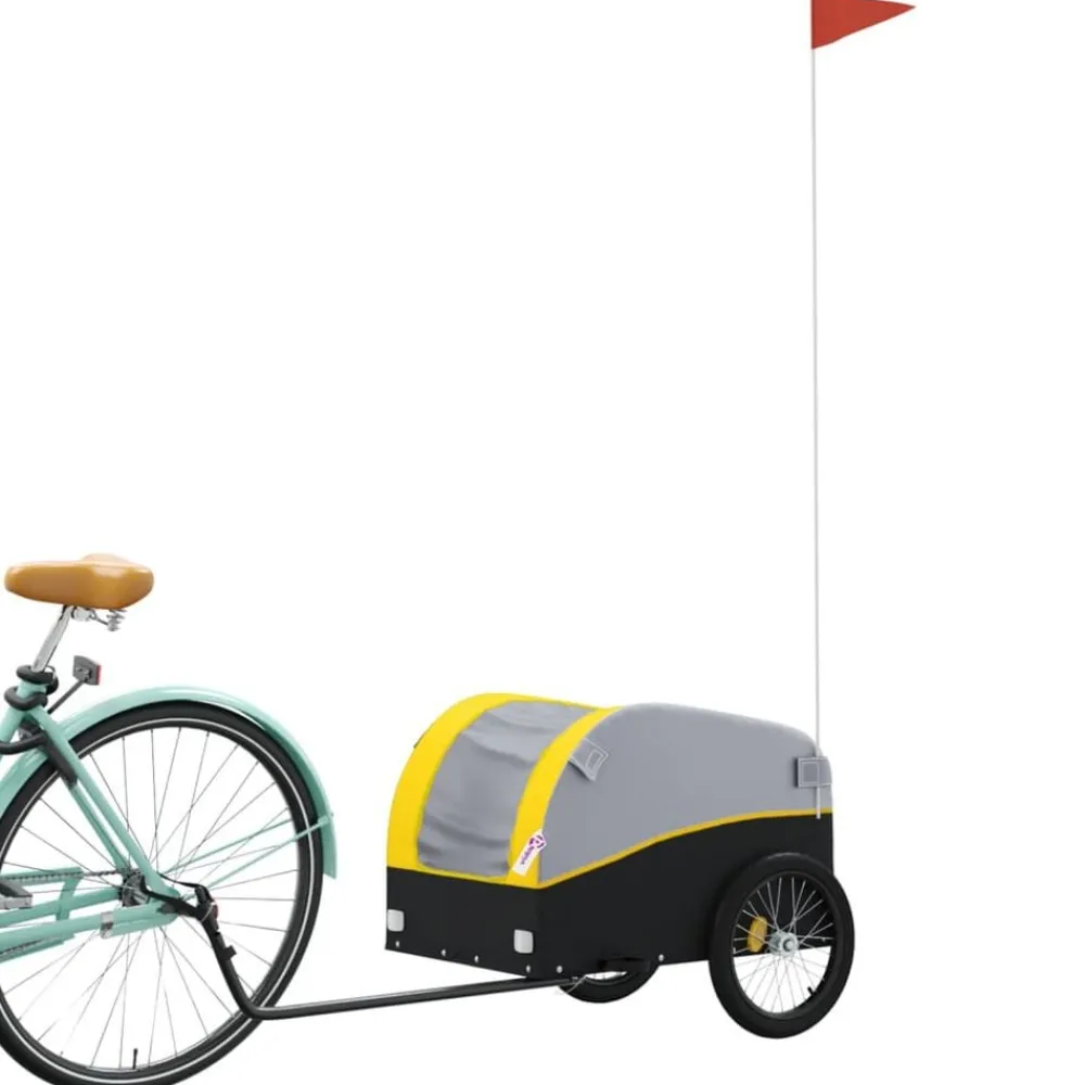 Fietstrailer 30 kg ijzer zwart en>vidaXL Outlet