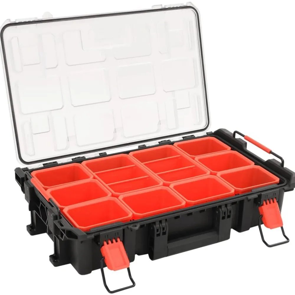 Camera & Optiek*vidaXL Flightcase draagbaar 55,5x34,5x13,5 cm PP zwart