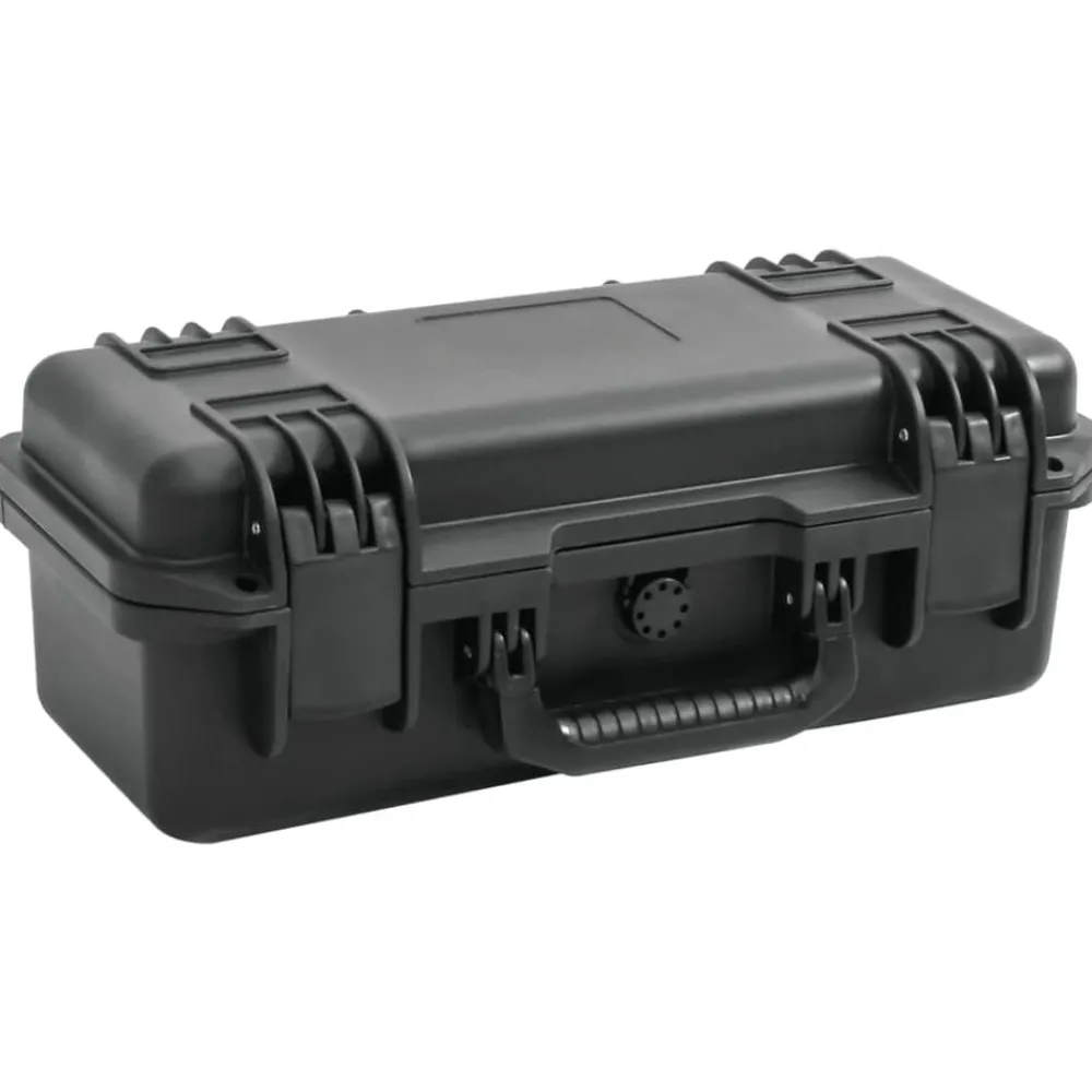 Flightcase draagbaar 46,5x21,5x17,5 cm PP zwart>vidaXL