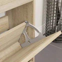 Bouwbeslag*vidaXL Flip lade scharnier 2 pcs Zilver 235 x 155 x 30 mm IJzer