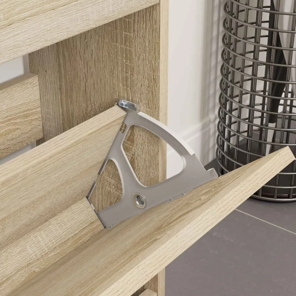 Bouwbeslag*vidaXL Flip lade scharnier 2 pcs Zilver 235 x 155 x 30 mm IJzer