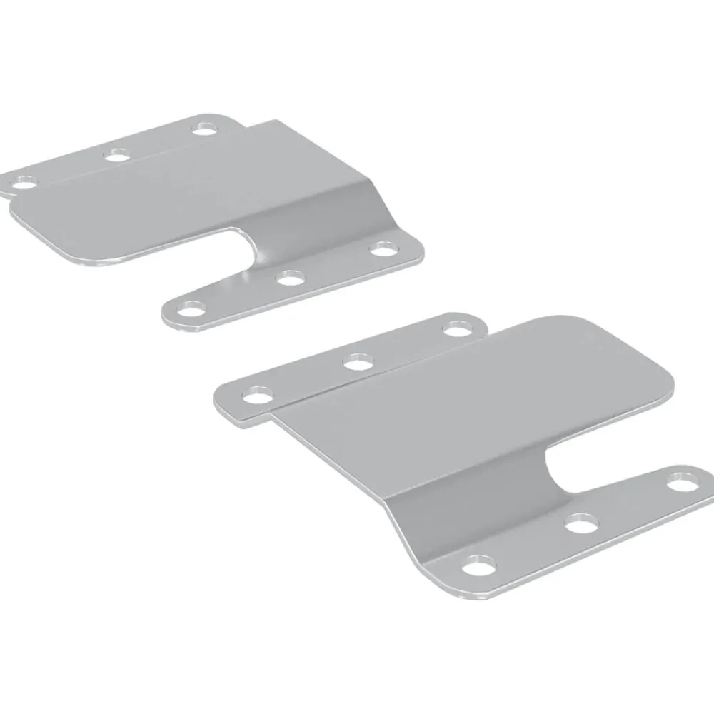 Flush Mount Beugel 2 pcs Zilver 75 x 66 x 1,4 mm Staal>vidaXL Best