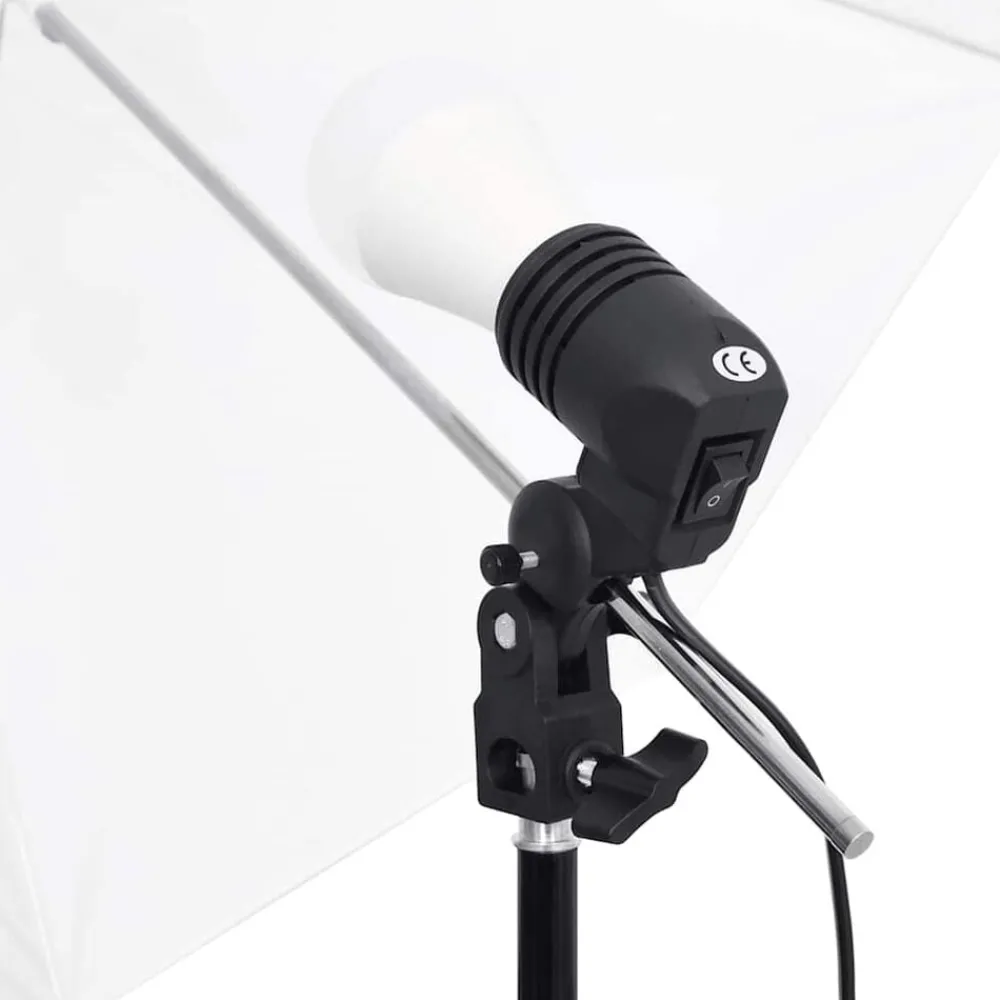 Fotostudioset met verlichtingsset en achtergrond>vidaXL Discount