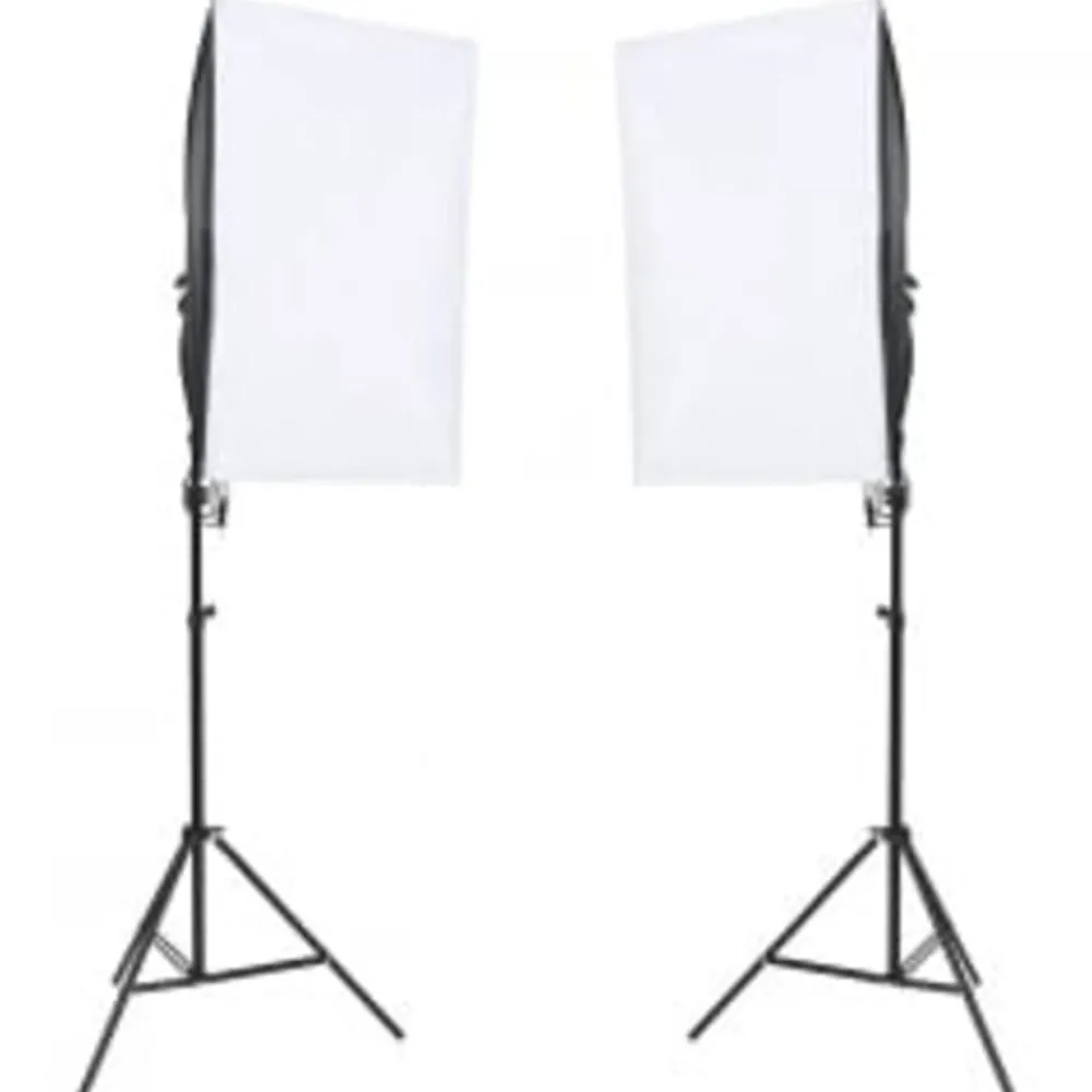 Fotostudioset met verlichtingsset, achtergrond en reflector>vidaXL Discount