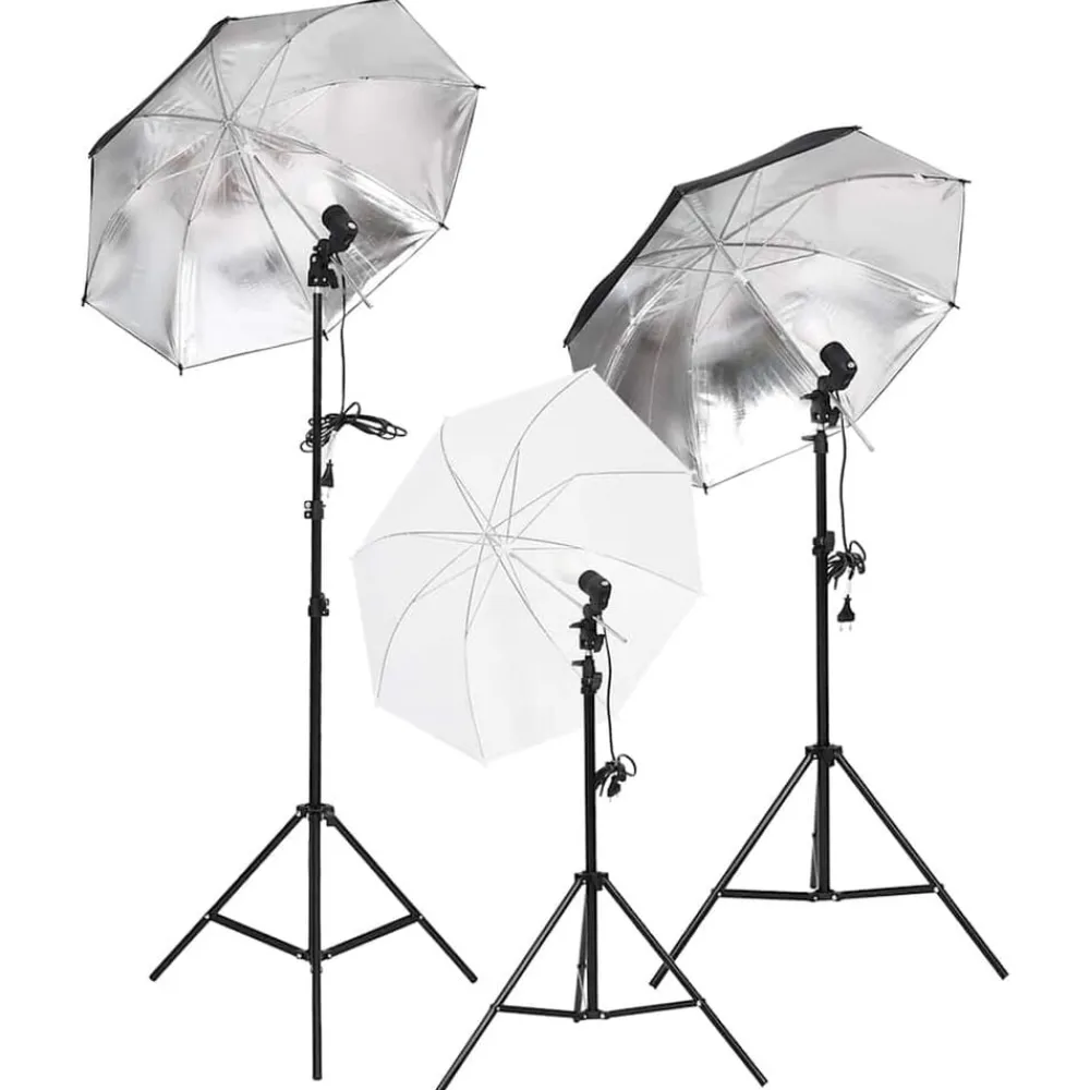 Camera & Optiek*vidaXL Fotostudioset met verlichtingsset, achtergrond en reflector