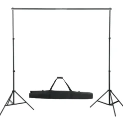 Camera & Optiek*vidaXL Fotostudioset met verlichtingsset, achtergrond en reflector