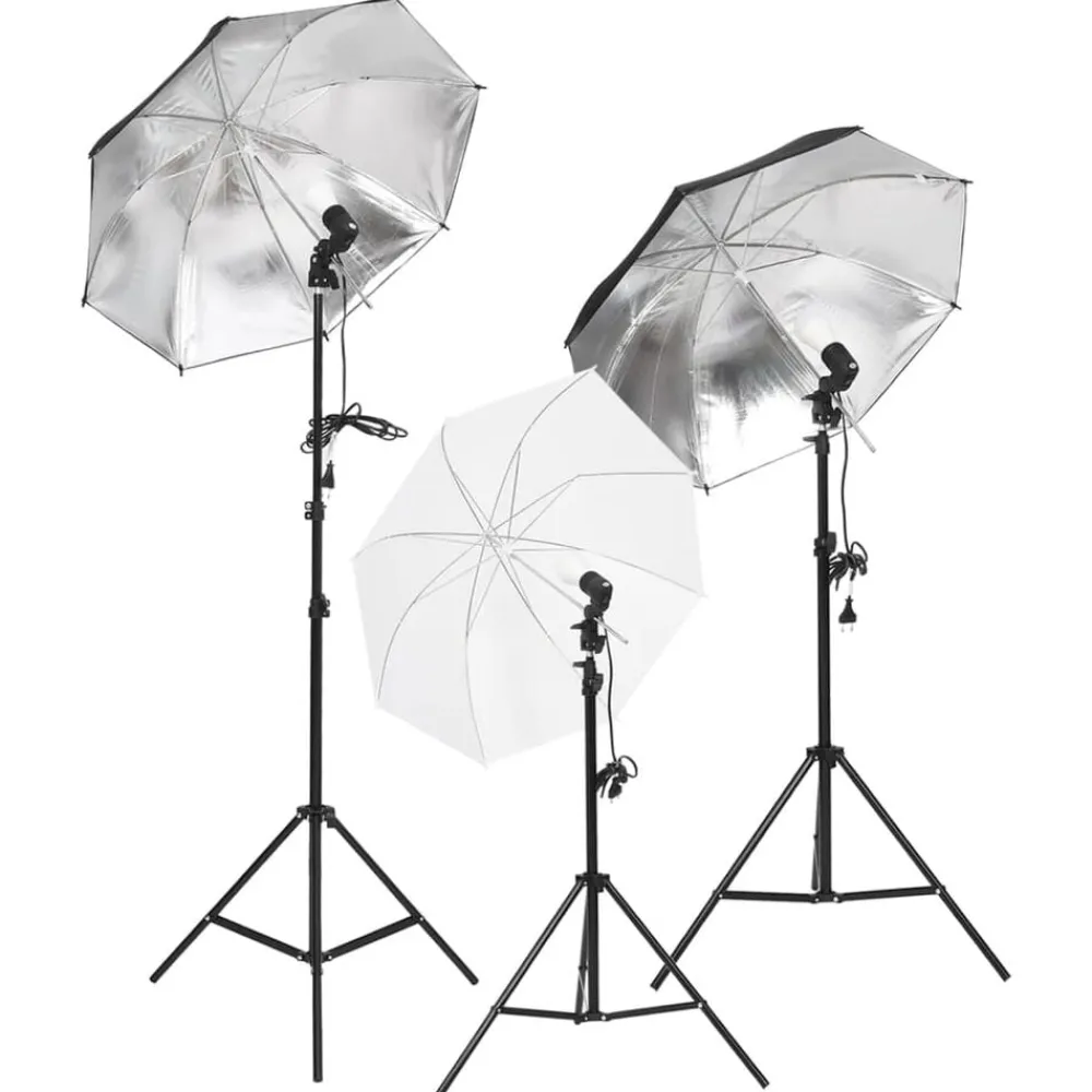 Fotostudioset met verlichtingsset en achtergrond>vidaXL Clearance