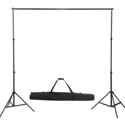 Camera & Optiek*vidaXL Fotostudioset met verlichtingsset, achtergrond en reflector