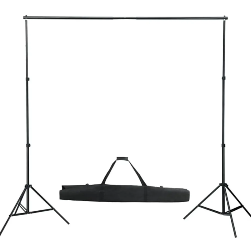 Camera & Optiek*vidaXL Fotostudioset met verlichtingsset, achtergrond en reflector