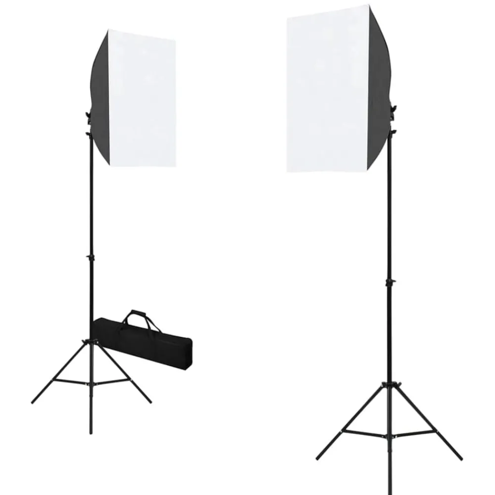 Fotostudioset met softboxlampen en achtergrond>vidaXL Clearance