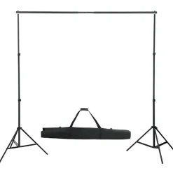 Camera & Optiek*vidaXL Fotostudioset met verlichtingsset en achtergrond
