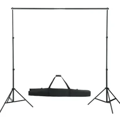 Camera & Optiek*vidaXL Fotostudioset met lampen, paraplu's, achtergrond en reflector Groen