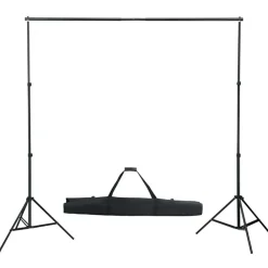 Camera & Optiek*vidaXL Fotostudioset met verlichtingsset, achtergrond en reflector
