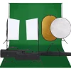 Fotostudioset met verlichtingsset, achtergrond en reflector>vidaXL Online