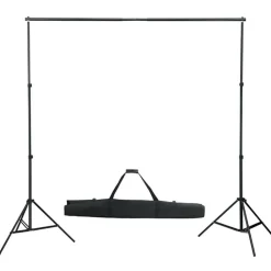 Fotostudioset met verlichtingsset, achtergrond en reflector><noscript><img width=