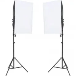 Fotostudioset met verlichtingsset, achtergrond en reflector>vidaXL Online