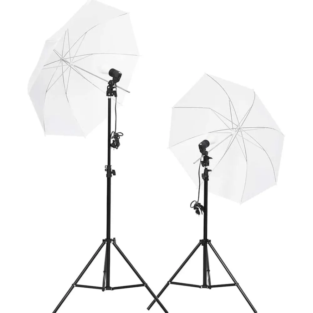 Camera & Optiek*vidaXL Fotostudioset met verlichtingsset en achtergrond Groen