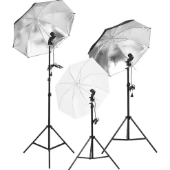 Fotostudioset met verlichtingsset, achtergrond en reflector>vidaXL Hot