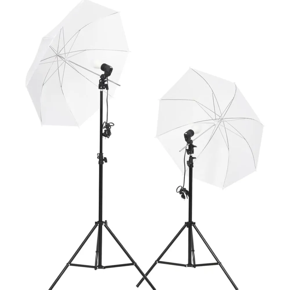 Fotostudioset met verlichtingsset en achtergrond>vidaXL Hot